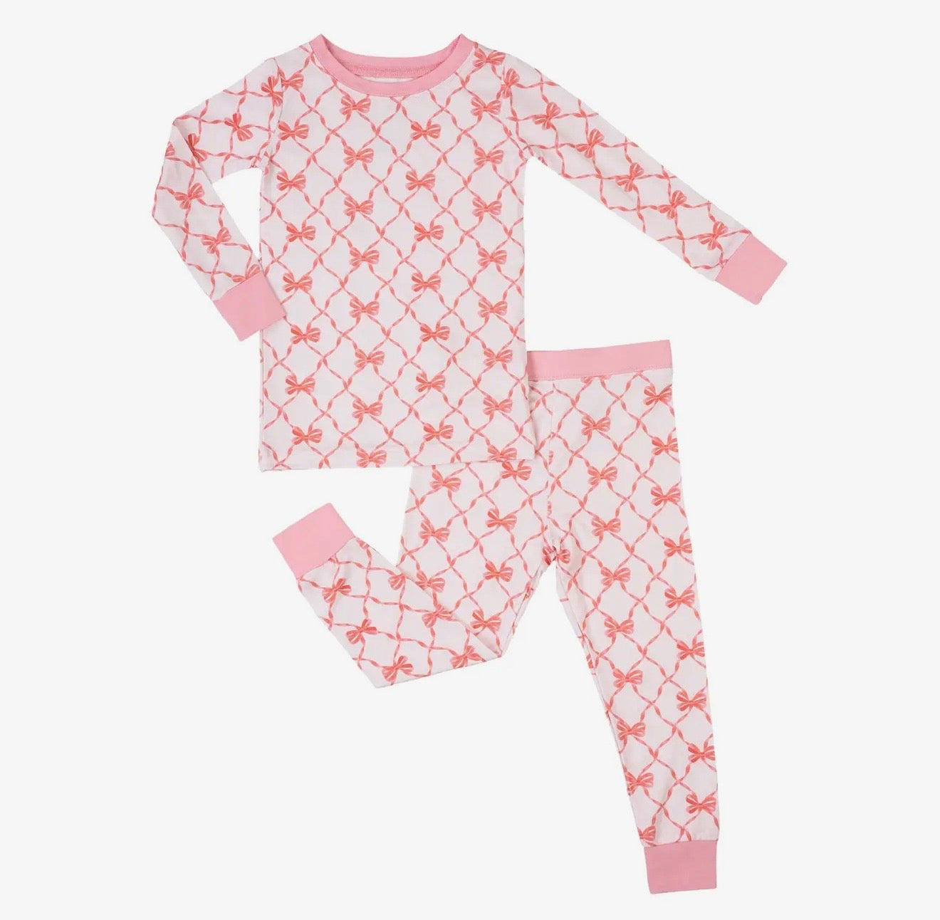 2 piece Bow Bamboo Pajama Set