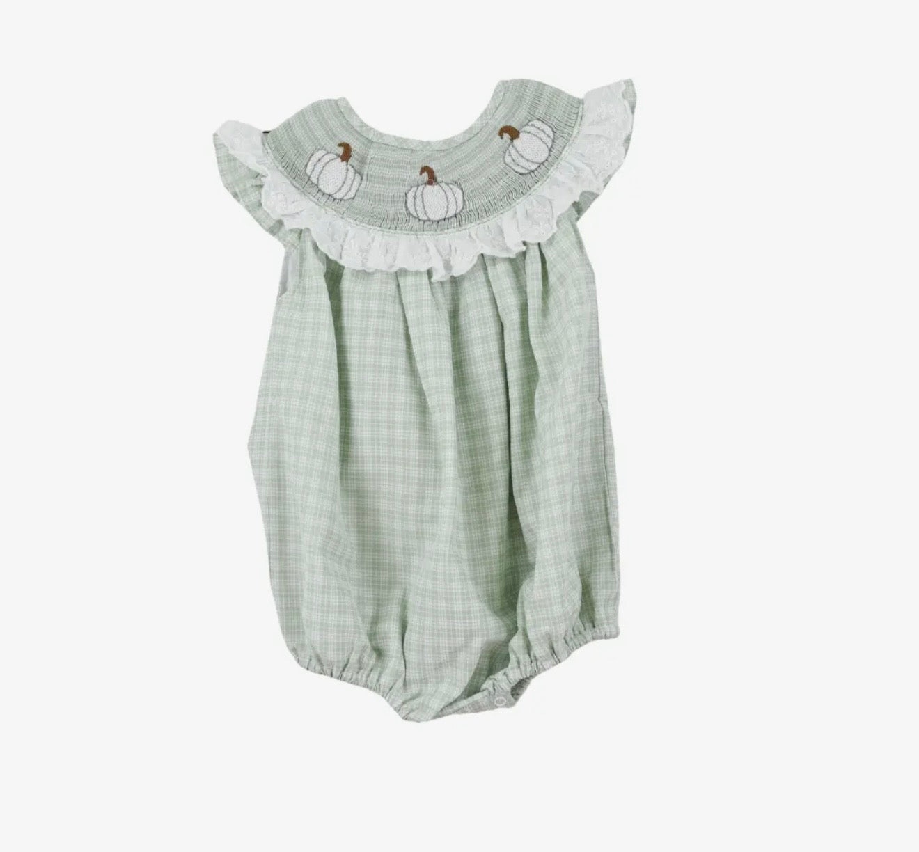 White Pumpkin Smock Girl Bubble