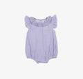 Flutter Sleeve Purple Stripe Bubble