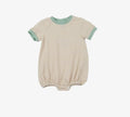 Simple Tan Stripe Knit Boy Bubble